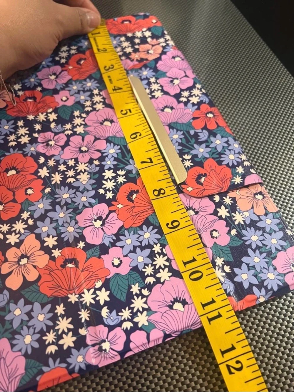 heyday Floral Tablet Case - Navy with Pink & Red Blooms